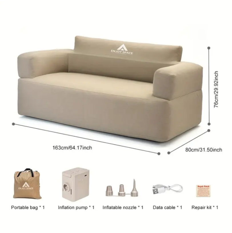 Self-Inflatable Two Seater Air Sofa